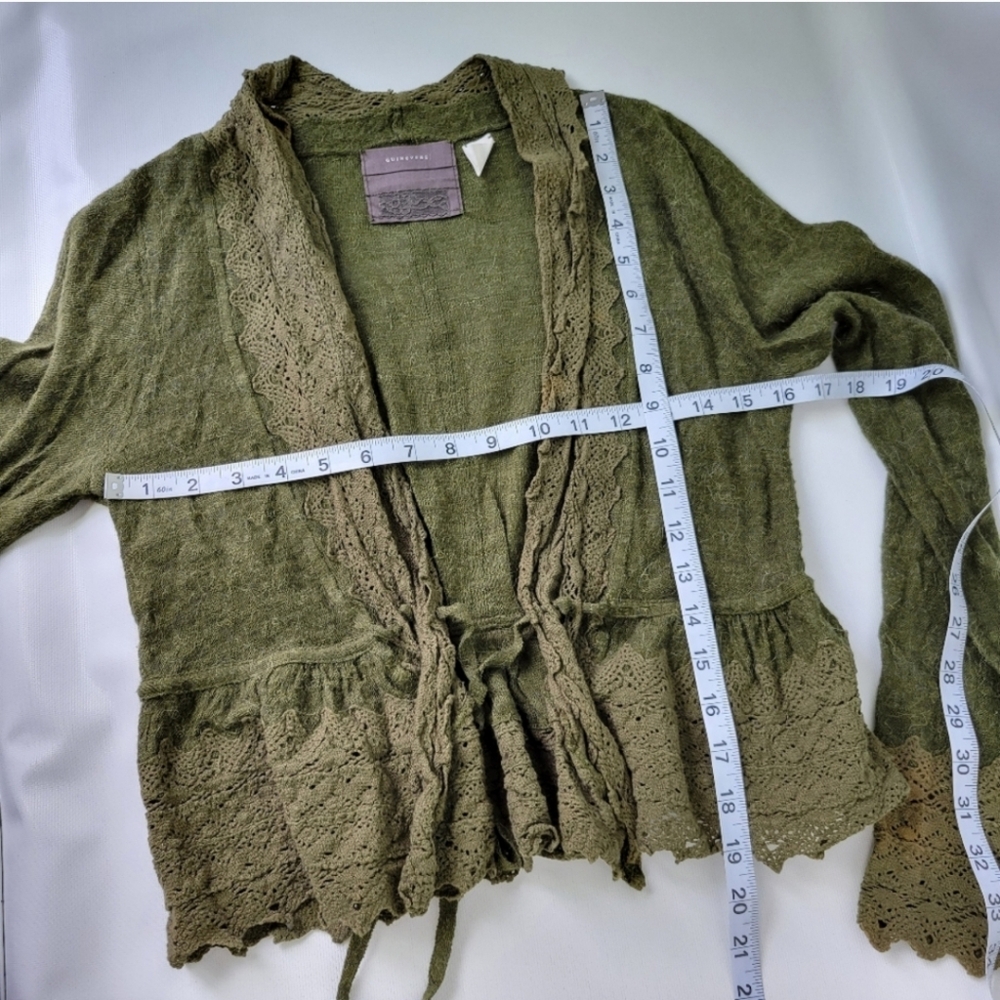 GUINEVERE Anthropologie Alpaca Cotton Knit Cardigan Sz M